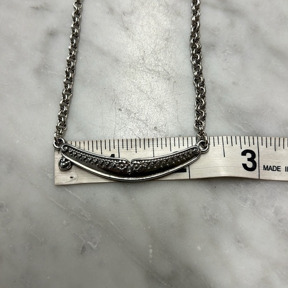 Brighton Silver Spoon Silver Plated Adjustable Short Necklace - Picture 6 of 7